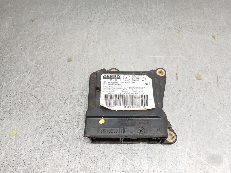 Recambio de centralita airbag para peugeot partner tepee 1.6 hdi 90 4x4 referencia OEM IAM 619771400 9674290780 