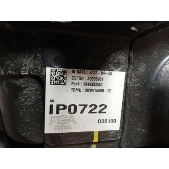 Recambio de bateria para citroën c5 aircross feel referencia OEM IAM 9844393580 9839755080 9825281980