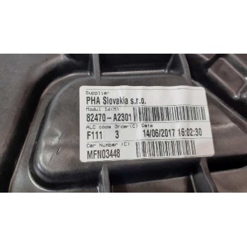 Recambio de elevalunas delantero izquierdo para kia cee´d concept referencia OEM IAM 82470A2301  