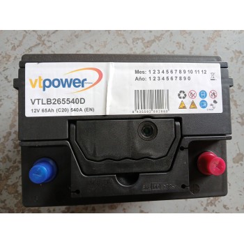 Recambio de bateria para peugeot 3008 1.6 hdi fap referencia OEM IAM VTLB265540D 65 ah nuevo vt power