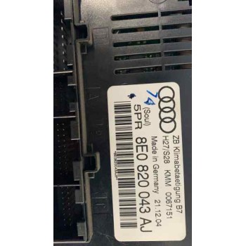 Recambio de mando climatizador para audi a4 berlina (8e) 2.0 tdi 16v (103kw) referencia OEM IAM 8E0820043AJ  