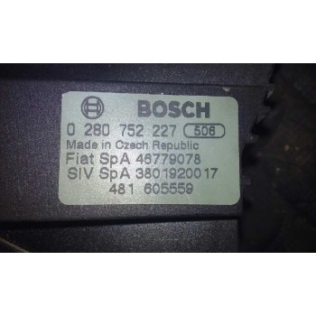 Recambio de potenciometro pedal para fiat stilo (192) 1.9 jtd cat referencia OEM IAM 0280752227  