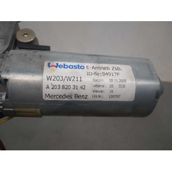 Recambio de motor techo electrico para mercedes-benz clase cls (w219) 3.0 cdi cat referencia OEM IAM A2038203142  
