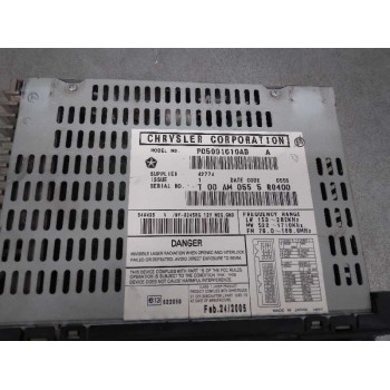 Recambio de sistema audio / radio cd para jeep cherokee (kj) 2.8 crd cat referencia OEM IAM P05091610AB  