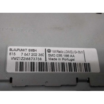 Recambio de sistema audio / radio cd para volkswagen polo (6r1) advance referencia OEM IAM 5M0035186AA  