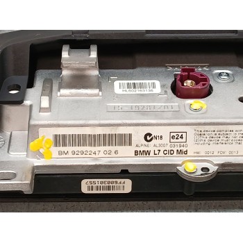 Recambio de pantalla multifuncion para bmw 3 touring (f31) 320 d referencia OEM IAM 9292247026  
