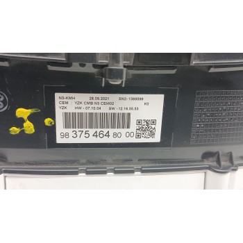 Recambio de cuadro instrumentos para opel vivaro c furgoneta (k0) 1.5 referencia OEM IAM 9837546480  