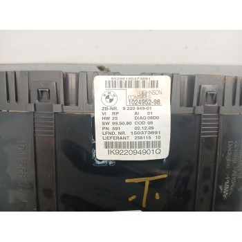 Recambio de cuadro instrumentos para bmw 1 (e81) 116 d referencia OEM IAM 922095901 102495298 