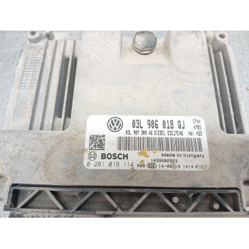 Recambio de centralita motor uce para skoda yeti (5l) 2.0 tdi referencia OEM IAM 03l906018qj 0281019114 