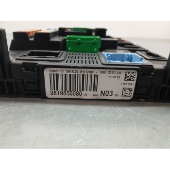 Recambio de centralita bsi para peugeot 208 i (ca_, cc_) 1.2 vti 82 referencia OEM IAM 9819850080  