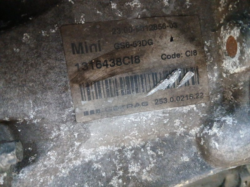 Recambio de caja cambios para mini mini countryman (r60) cooper d referencia OEM IAM 1316438CI8 manual 6v 195.000KM 2530021522