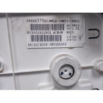 Recambio de cuadro instrumentos para peugeot 206+ básico referencia OEM IAM 9666637080  