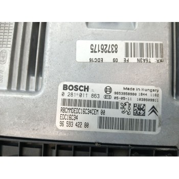 Recambio de centralita motor uce para peugeot 307 (3a/c) 1.6 hdi referencia OEM IAM 0281011863  