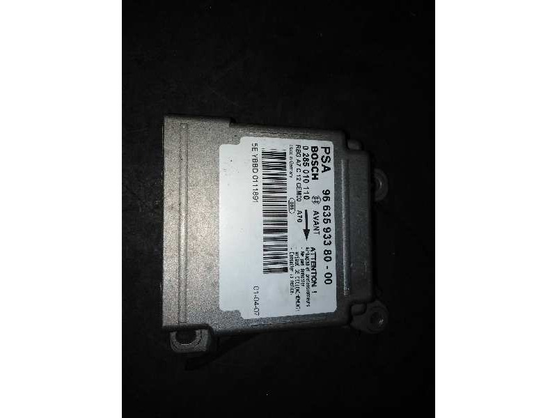 Recambio de centralita airbag para peugeot 207 confort referencia OEM IAM 9663593380 9663593380 9663593380