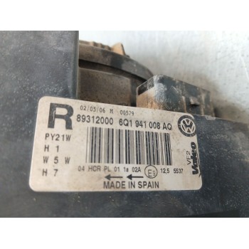 Recambio de faro derecho para volkswagen polo iv (9n_, 9a_) 1.4 16v referencia OEM IAM 6Q1941008AQ PULIR 