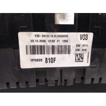 Recambio de cuadro instrumentos para seat altea xl (5p5, 5p8) 1.9 tdi referencia OEM IAM 1P0920810F  