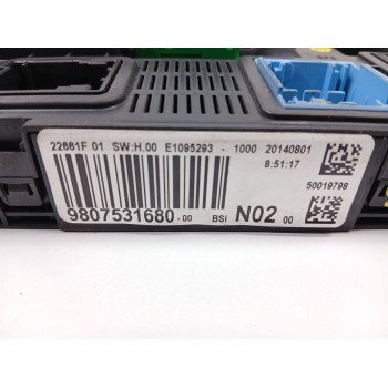 Recambio de centralita bsi para peugeot 208 i (ca_, cc_) 1.2 vti 82 referencia OEM IAM 9807531680 E1064159 