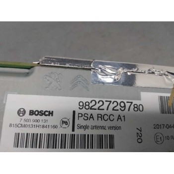 Recambio de sistema audio / radio cd para peugeot 208 active referencia OEM IAM 9822729780  MODULO