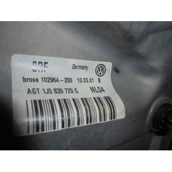 Recambio de elevalunas trasero izquierdo para volkswagen bora berlina (1j2) conceptline referencia OEM IAM 1J5839729G  