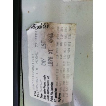 volkswagen golf vi variant (aj5) del año 2009