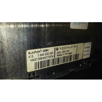 Recambio de sistema audio / radio cd para volkswagen polo (9n3) advance referencia OEM IAM 6Q0035152  