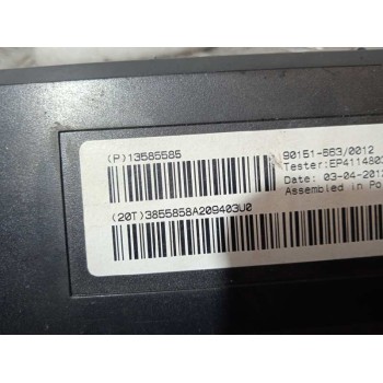 Recambio de centralita calefaccion para opel zafira tourer excellence referencia OEM IAM 13585585  