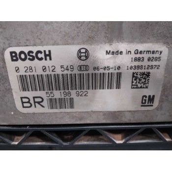 Recambio de centralita motor uce para opel zafira b cosmo referencia OEM IAM 55198922 0281012549 