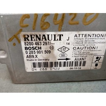 Recambio de centralita airbag para renault modus 1.5 dci diesel referencia OEM IAM 8200463297 0285001509 