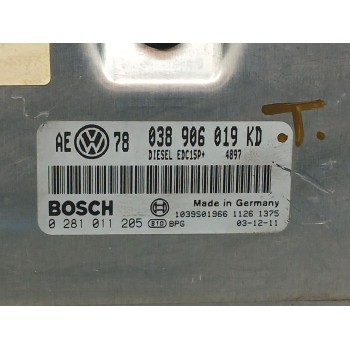 Recambio de centralita motor uce para volkswagen passat b5.5 (3b3) 1.9 tdi referencia OEM IAM 038906019kd  0281011205
