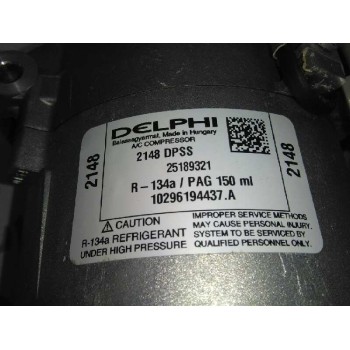 Recambio de compresor aire acondicionado para opel astra h ber. 1.7 16v cdti referencia OEM IAM 13124751 NUEVO 