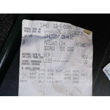 volkswagen passat berlina (3c2) del año 2005