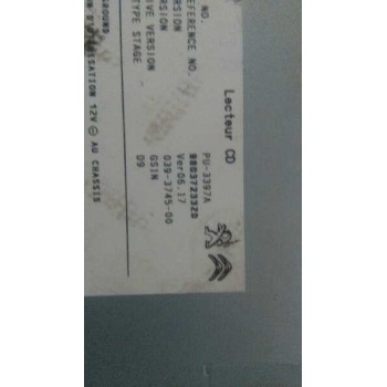 Recambio de sistema dvd para peugeot 208 active referencia OEM IAM 98037233ZD  LECTOR DE CD