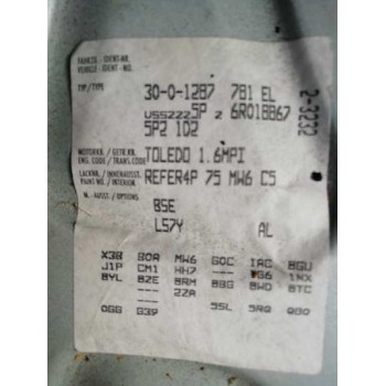 seat toledo (5p2) del año 2006