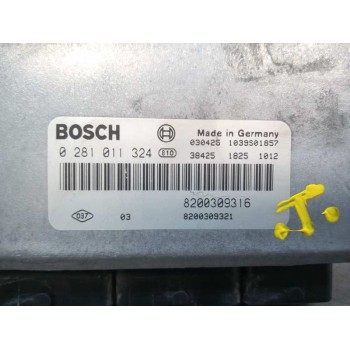 Recambio de centralita motor uce para renault scenic (ja..) 1.9 dci authentique referencia OEM IAM 8200309316 0281011324 