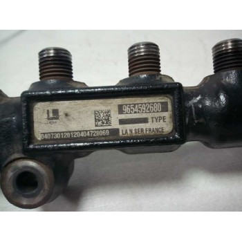 Recambio de rampa inyectora para citroën c3 hdi 70 sensodrive premier referencia OEM IAM 9654592680  