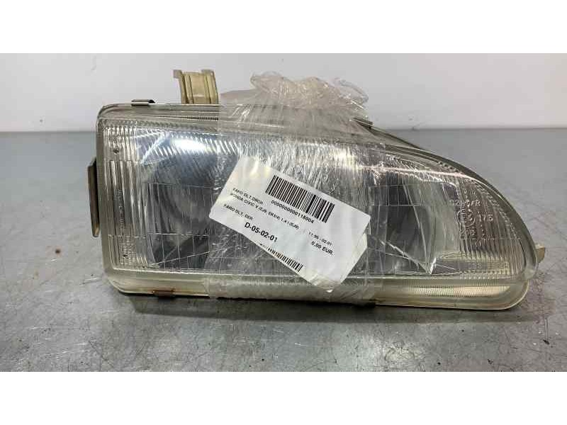 Recambio de faro derecho para honda civic berlina 3/4 (ej/ek) 1.4 referencia OEM IAM   