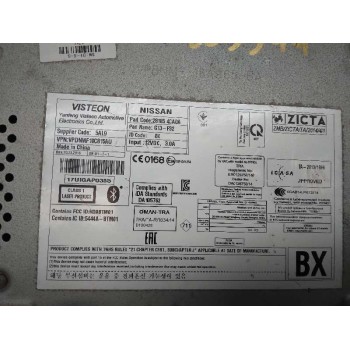 Recambio de sistema audio / radio cd para nissan qashqai (j11) 360 referencia OEM IAM 281854CA0A  