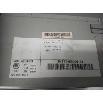 Recambio de sistema audio / radio cd para skoda octavia berlina (1z3) edition 100 referencia OEM IAM 1Z0035156A  