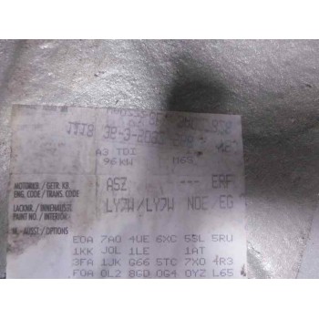 audi a3 (8l) del año 2002