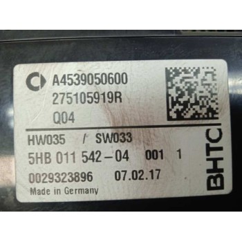 Recambio de mando calefaccion / aire acondicionado para smart forfour basis (66kw) (453.044) referencia OEM IAM A4539050600 2751