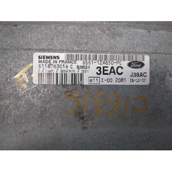 Recambio de centralita motor uce para ford fiesta (cbk) ambiente referencia OEM IAM 6S6112A650PC  