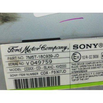 Recambio de sistema audio / radio cd para ford focus berlina (cap) sport referencia OEM IAM 7M5T18C939JD  
