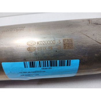 Recambio de filtro de particulas para kia ceed gt line referencia OEM IAM 289K12U000 74.000KM 