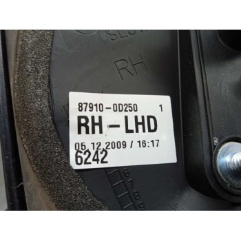 Recambio de retrovisor derecho para toyota yaris active referencia OEM IAM 879100D250 ELECTRICO 3 CABLES