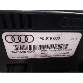 Recambio de pantalla multifuncion para audi a6 berlina (4f2) 2.7 tdi referencia OEM IAM 4F0919603  