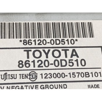 Recambio de sistema audio / radio cd para toyota yaris active referencia OEM IAM 861200d510  