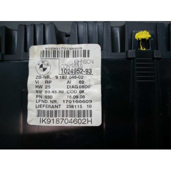 Recambio de cuadro instrumentos para bmw serie 1 berlina (e81/e87) 118d referencia OEM IAM 9187046 9187046 