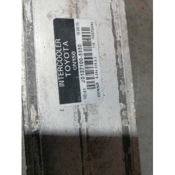 Recambio de intercooler para toyota auris active referencia OEM IAM JD1271005350  
