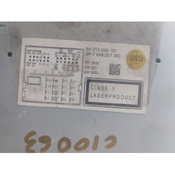 Recambio de sistema audio / radio cd para skoda suberb (3t4) ambition referencia OEM IAM 3T0035161  