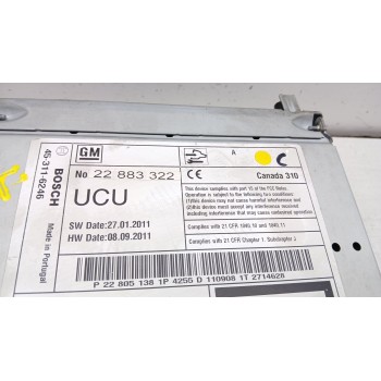 Recambio de sistema navegacion gps para chevrolet cruze (j300) 2.0 cdi referencia OEM IAM 22883322 7612034255 